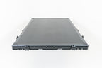 Black carbon roof top tent closed in studio with white backround